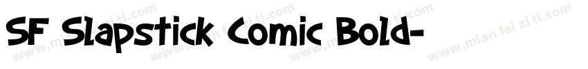 SF Slapstick Comic Bold字体转换